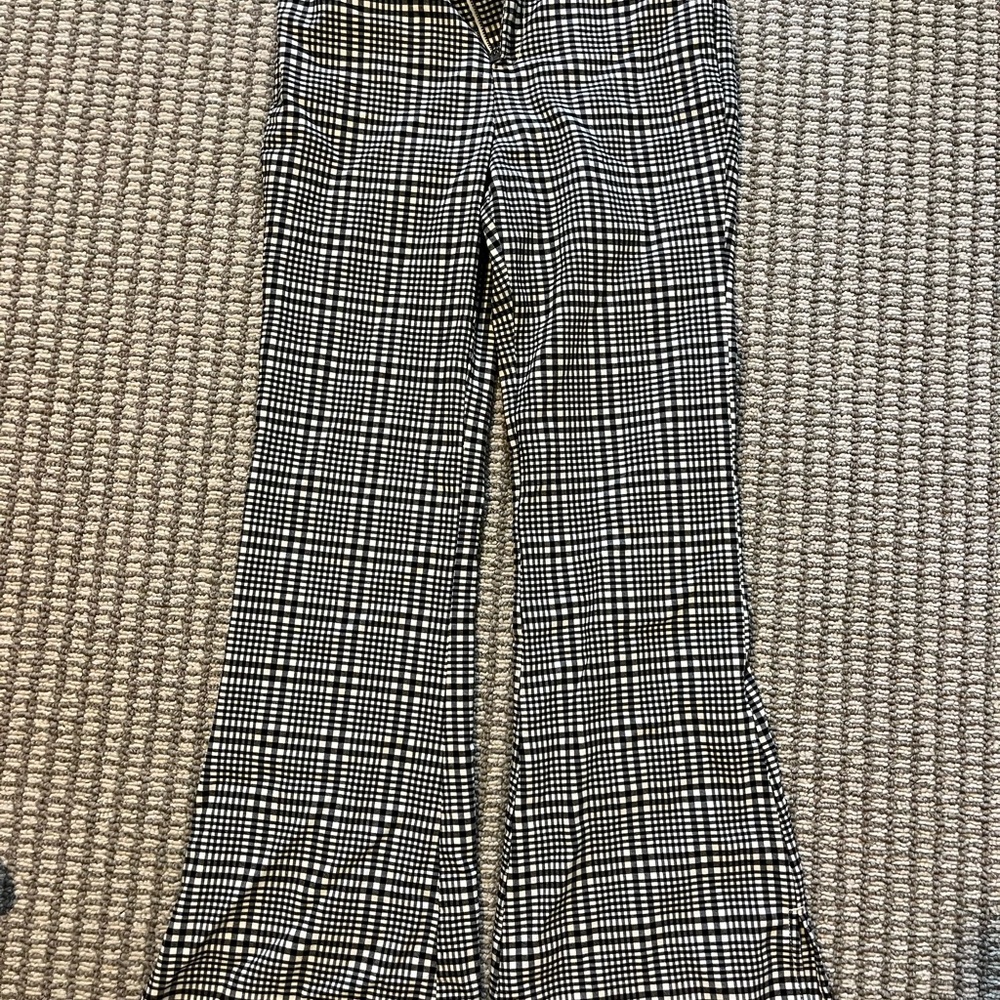 Hollister Black and White Boot Cut Flare Pants
